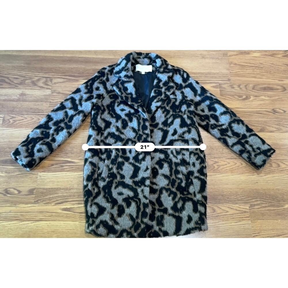 Veronica Beard Camille Leopard Print Cocoon Jacket Brown Chic Size 6 - Picture 9 of 14
